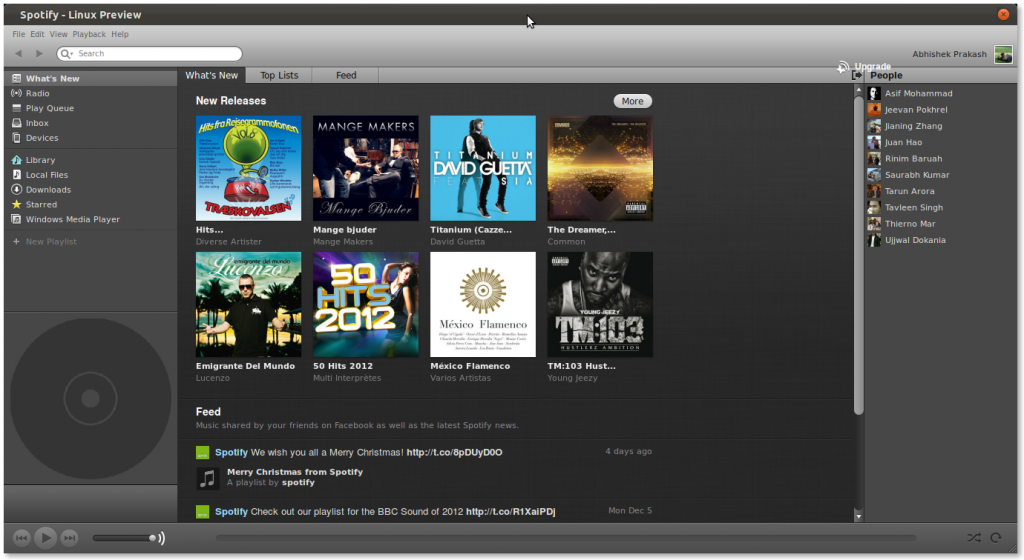 Spotify Interface