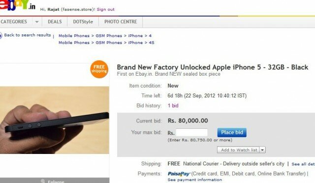 EBay-India-Iphone 5 EBay-India-Iphone 5