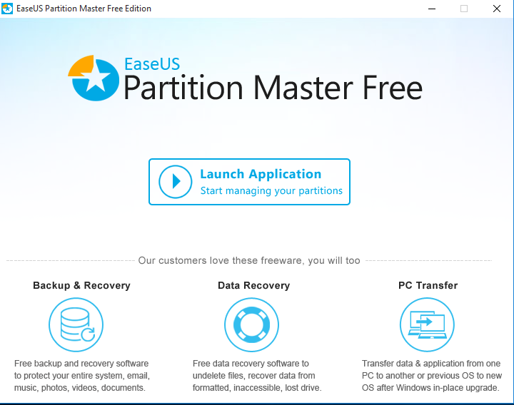 EaseUS Partition master